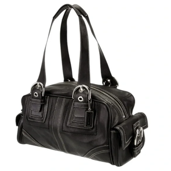 Coach | Bags | Coach Soho Mia Black Leather Satchel Purse